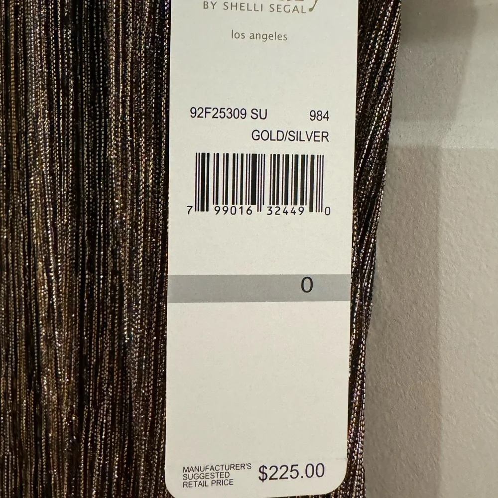 Laundry by Shelli Segal Gold Shimmer Party Dress NWT - Picture 6 of 10